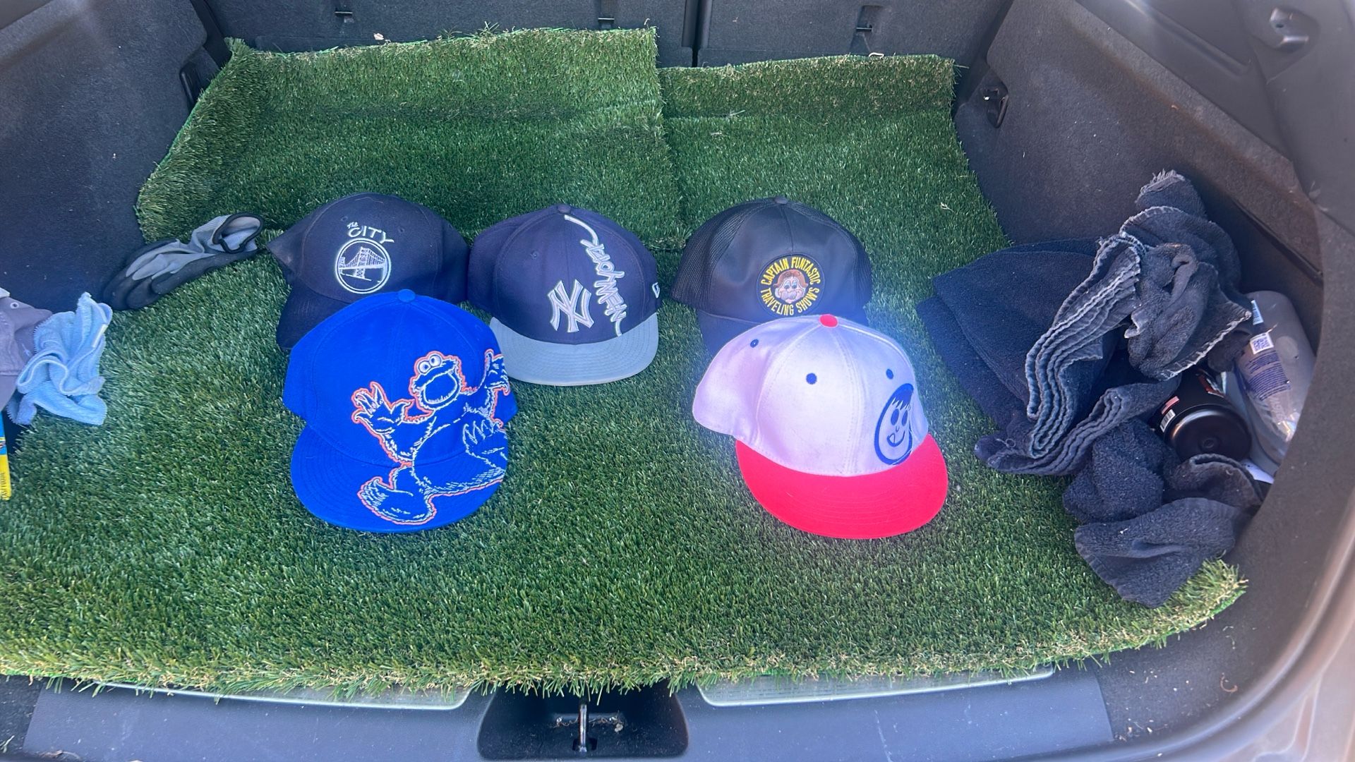 Group of various hats