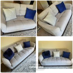 Sofa and loveseat set