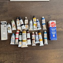 Vintage Oil And Acrylic Paints