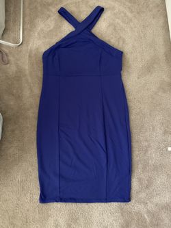 Royal blue leith dress size small