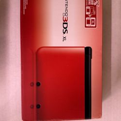 Nintendo 3DS XL Red & Black Handheld Console CIB