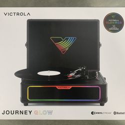 Victrola Journey Glow Illuminated Suitcase Record Player with Built-In Speakers