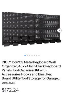 Metal Peg Board for Tools and Stuff 🙂