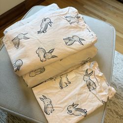 The Land Of Nod Crib Sheets, Light Pink 