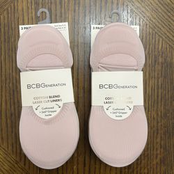 NWT BCBGeneration women cotton blend laser cut  liners 6 pairs 