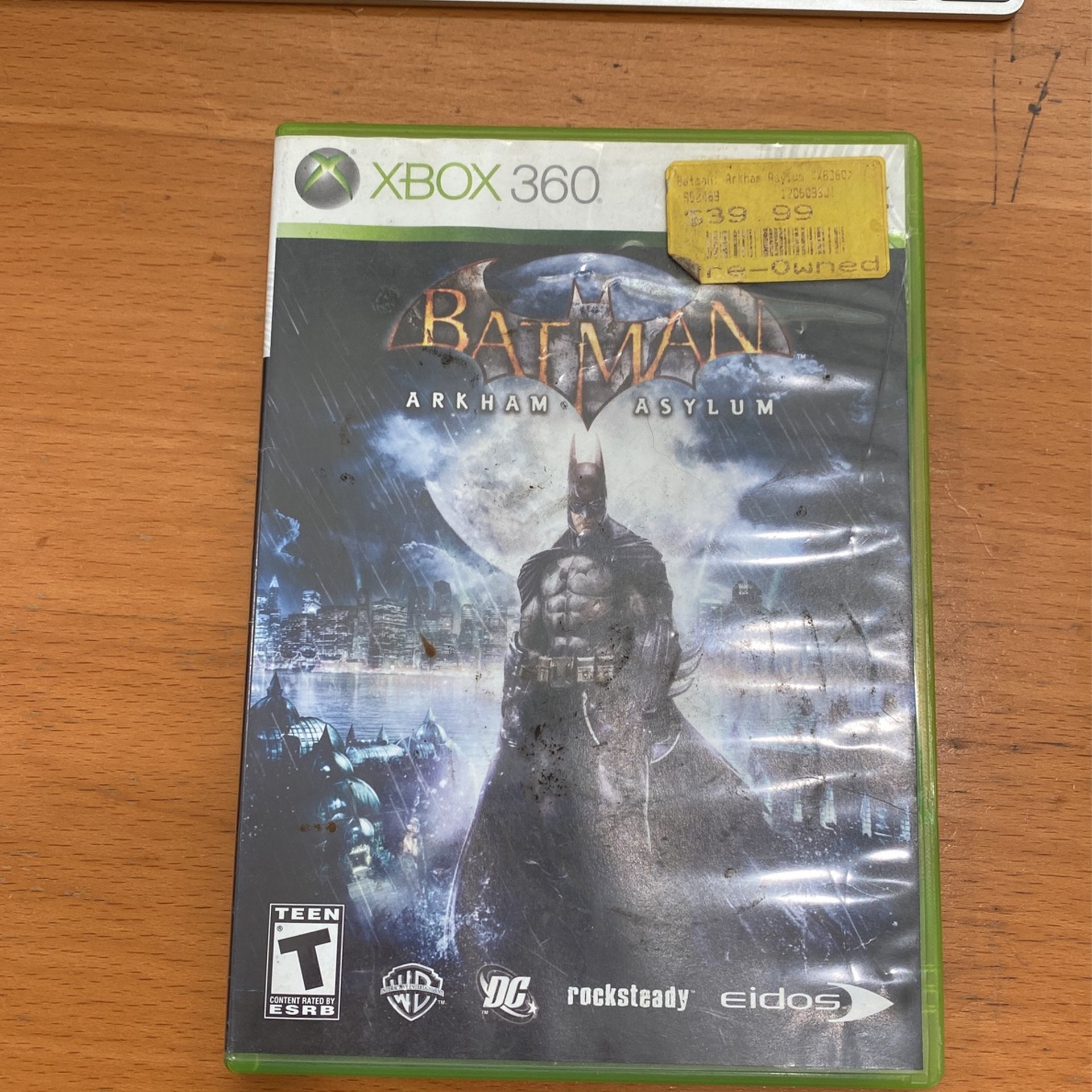 Batman Arkham Asylum For Xbox 360