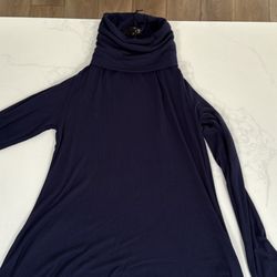 Blue Turtleneck Tunic 
