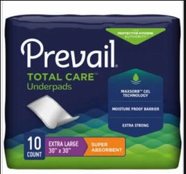 Prevail Total Care Under Pads Extra Large Super Absorbency