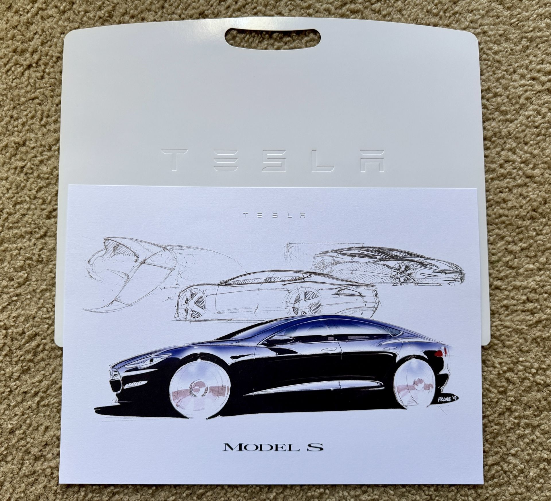 Tesla Model S Collectors Sketch