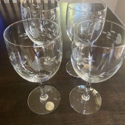 Princess House Glass Cups 4 Set Copas De Vidrio