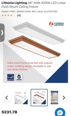 Lithonia Lighting 48" Wide 4000K LED Linear Flush Mount