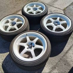 Wheels Cosmis 18x9 5x100 Tires 225/40/18