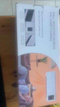 Wall mounted portable ac / heater new open box