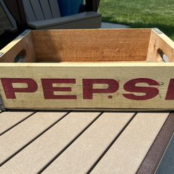 Vintage Wooden Pepsi Crate 