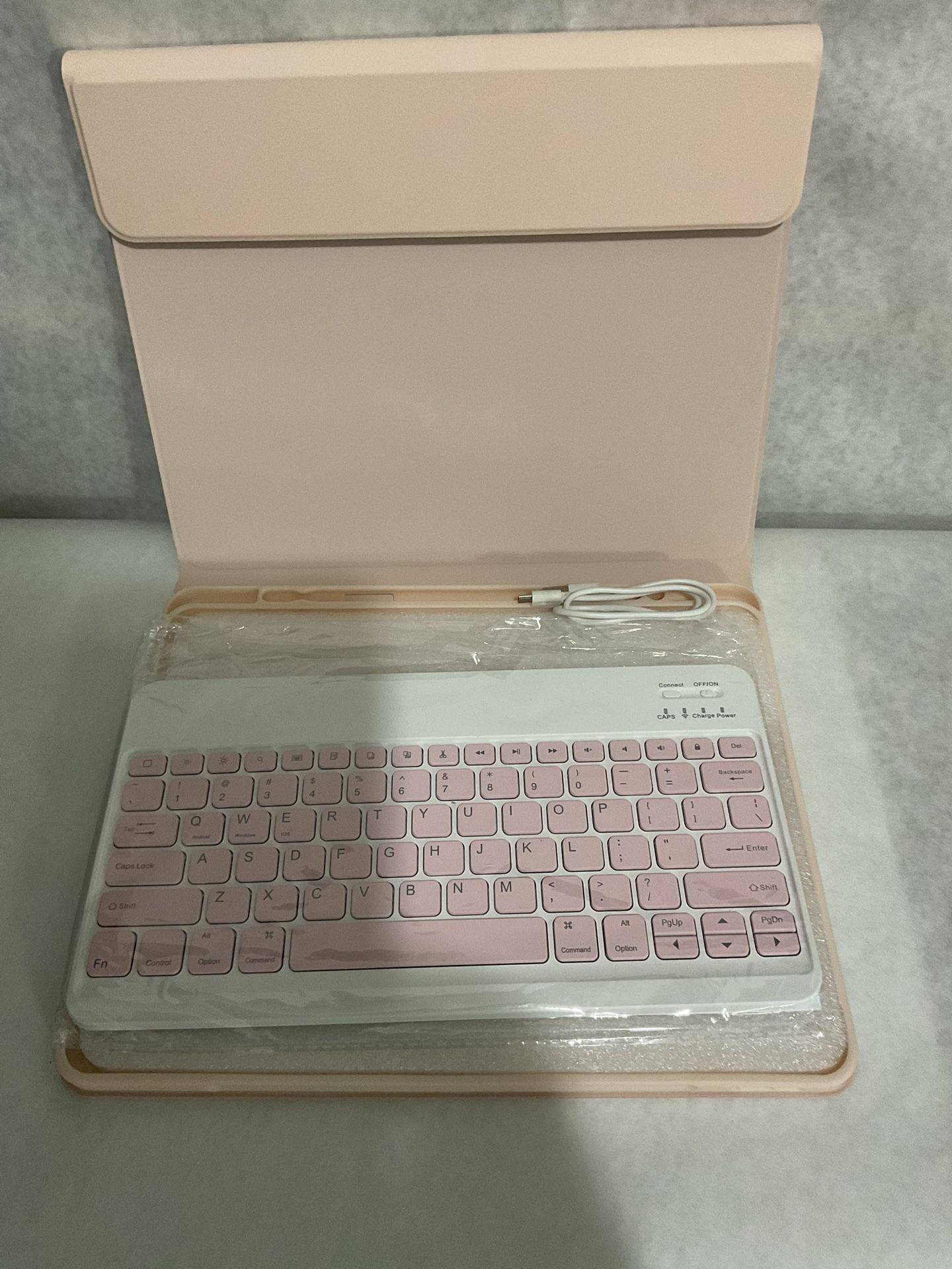 Keyboard Case For iPad Pro 12.9 Pink