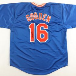 Autographed Dwight “Doc” Gooden Custom New York Mets Jersey