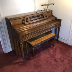 Kimball Upright Piano With Bench