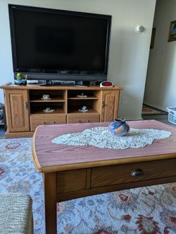 Sharp 52" TV with stand