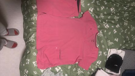 Pink/coral koi scrub set