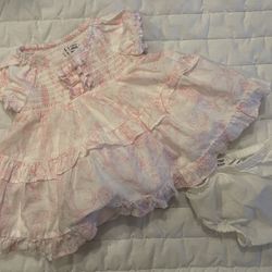 Janie And Jack 0-3 Month Dress With Bloomers