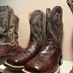 Dan Post Ostrich Boots 10d (size)