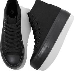 Women's Platform Hightop Shoes, Size 6