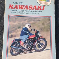 KAWASAKI REPAIR MANUAL 1979-81 Kz500 & 550 Fours