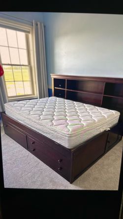 Queen matress and frame
