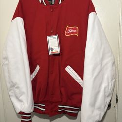 STORZ  VARSITY JACKET  Wool and genuine Leather Sleeves 