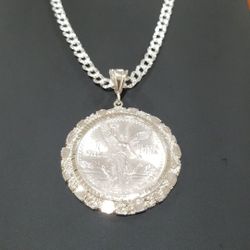 925 STERLING SILVER NECKLACE CENTENARIO.