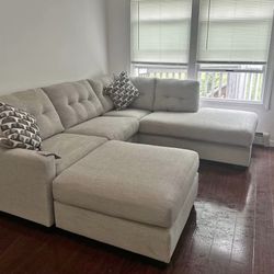 Ashley Furniture Couch with Ottoman