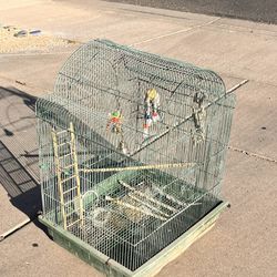 Wire Bird Cage (LxWxH: 24” x 20” x 32”)