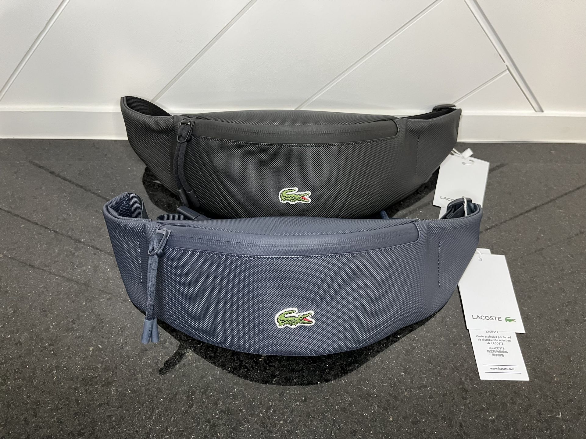 LACOSTE - Unisex Waist Bag - Black
