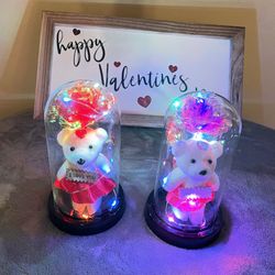 Valentine’s gifts (rose with teddy bear )