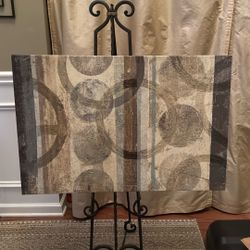 Large Abstract Circles Canvas Artwork Painting