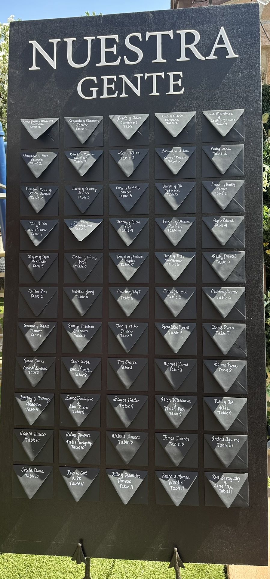 Wedding Seating Chart Board