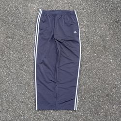 Vintage Y2K Adidas Gray Snap-on Baggy Sweatpants
