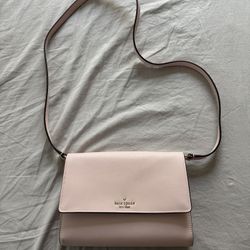 Kate Spade Perry Leather Crossbody light pink 