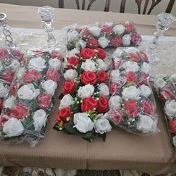 Flower Panels  Roses 8 pieces