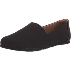 Amazon Essentials Women's Casual Slip-On Canvas Flat Black 