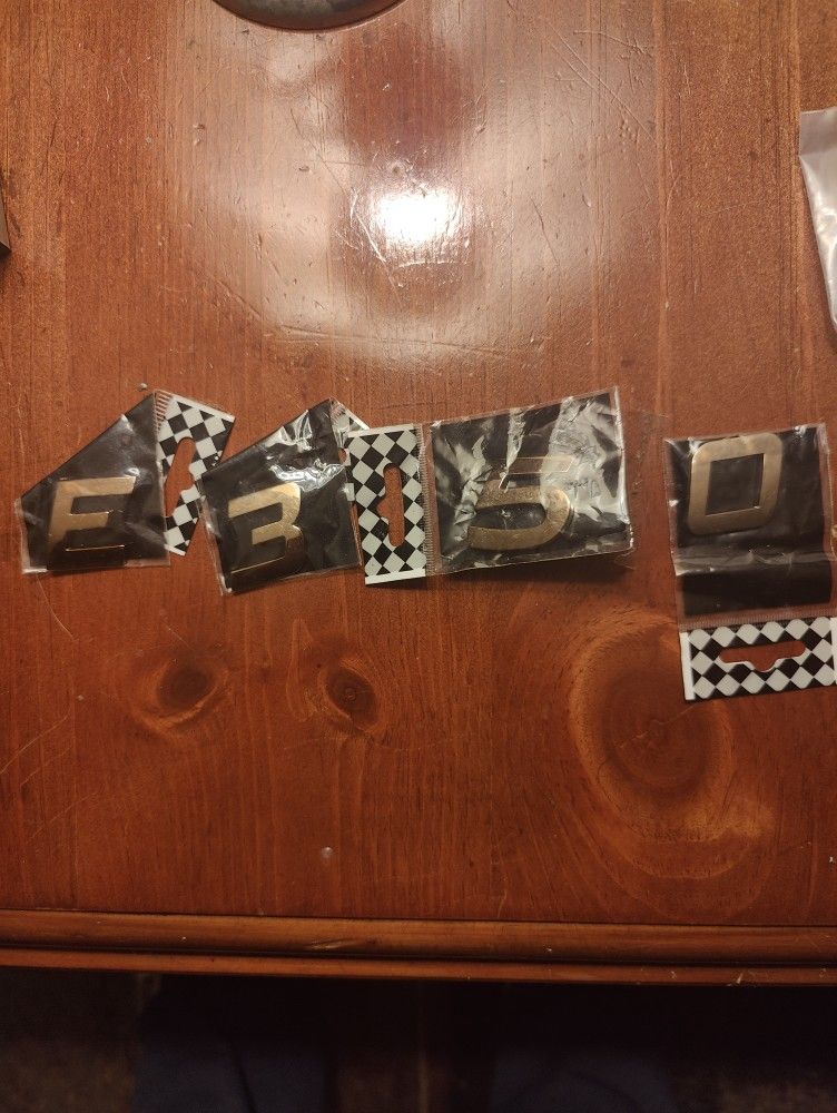 Mercedes E350 4matic Trunk Badges