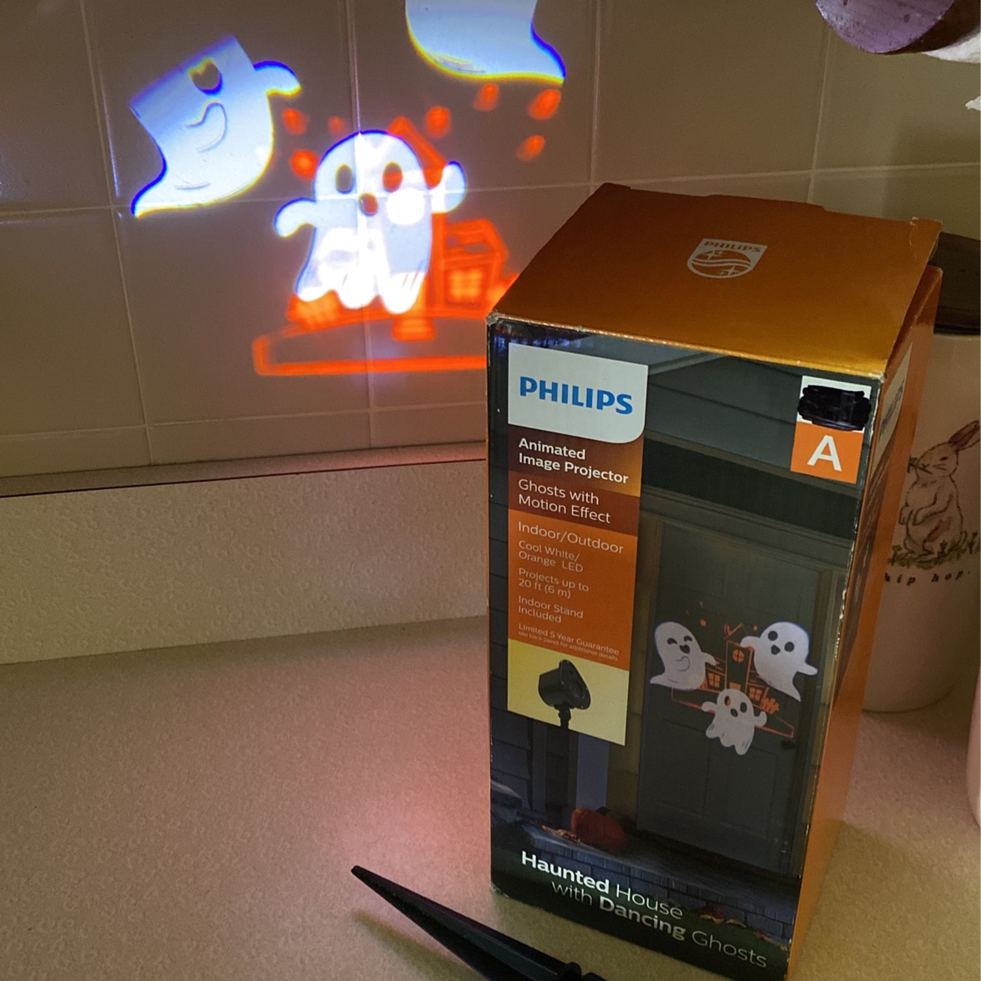 Phillips Animated Projector Haunted House With Dancing Ghost