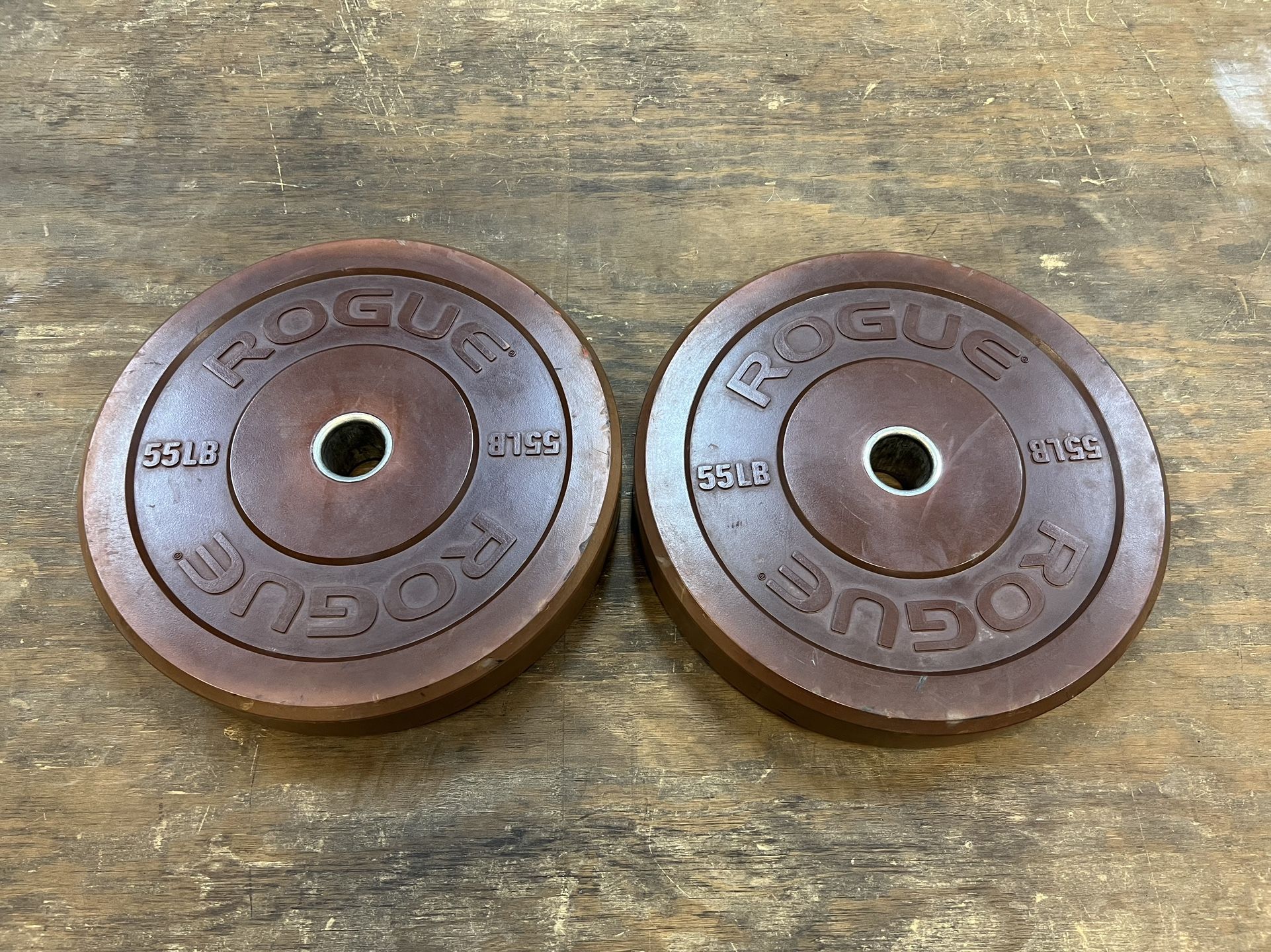 55 Lb Rogue Bumper Plates