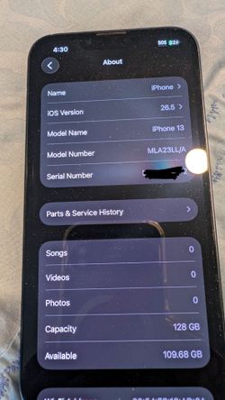 USED: iPhone 13 Black 128GB Unlocked