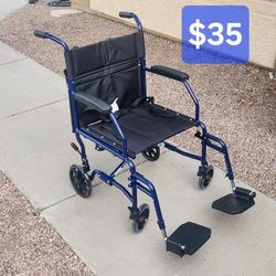 New Carex Lightweight Transport Wheel Chair