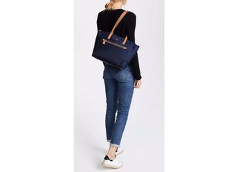 NWT Michael Kors MK Nylon Kelsey Medium Top Zip Tote BAG