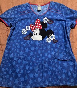Disney Minnie Mouse Scrub Top