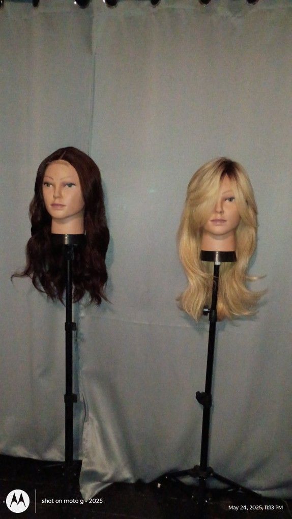 New Heat resistant Wigs $20 Each Blonde N Dark Color Brown