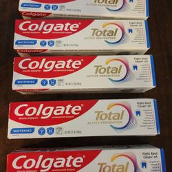 Brand New Boxes Of Colgate Total Toothpaste 5.1 Oz