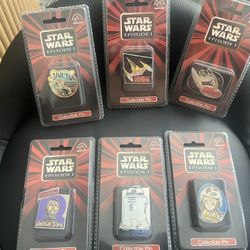 Star Wars Episode 1 Collectible Pin Lot Full Set